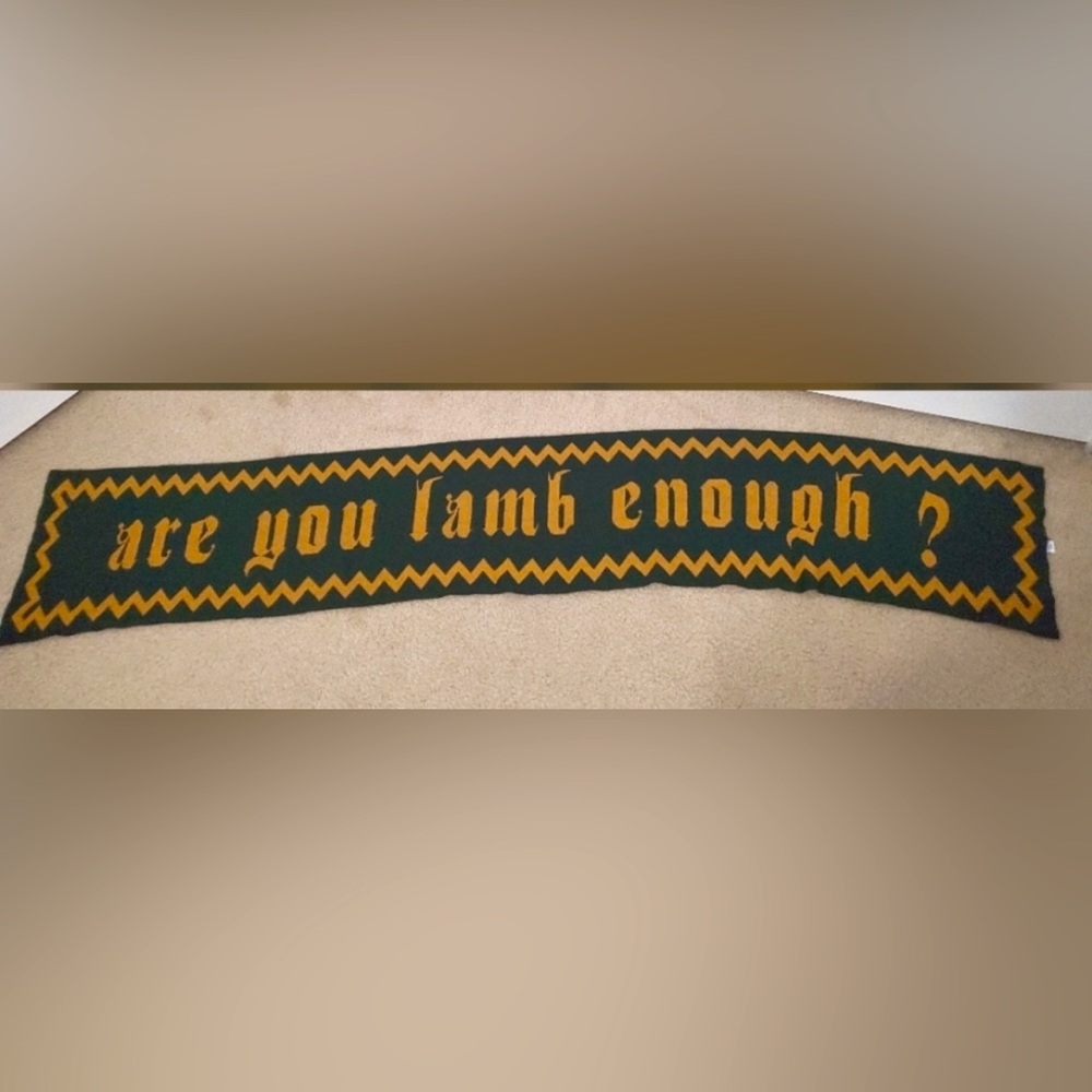 ✨🆕❤️💚💛BNWOT!RARE!Gwen Stefani L.A.M.B. Yellow & Green Cashmere Scarf!❤️💛💚